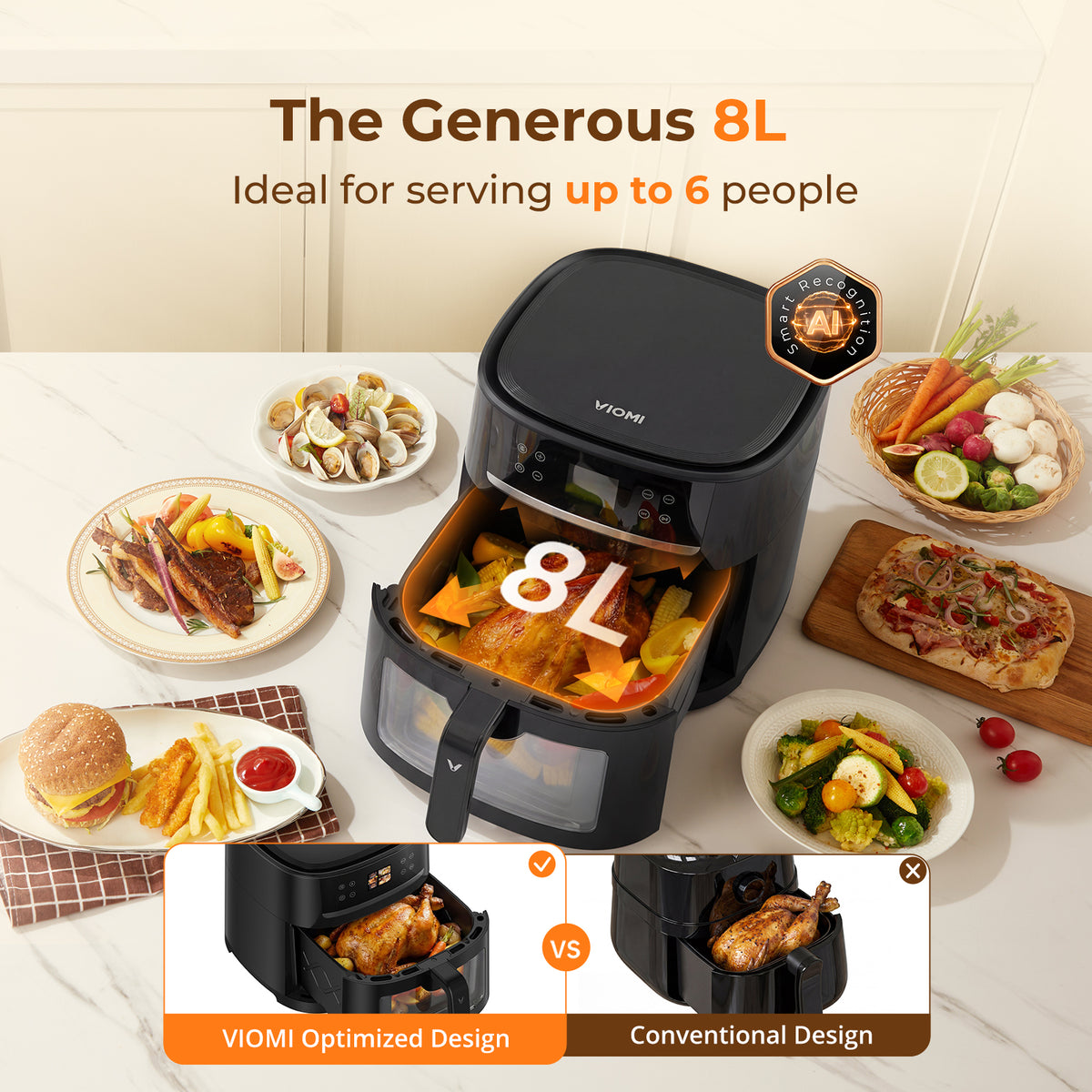 8L Air Fryer Vortex Max