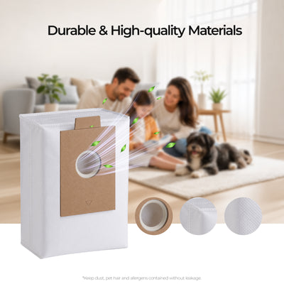 6 Pack Replacement Dust Bags for Vortex Cordless Vacuum Cleaner