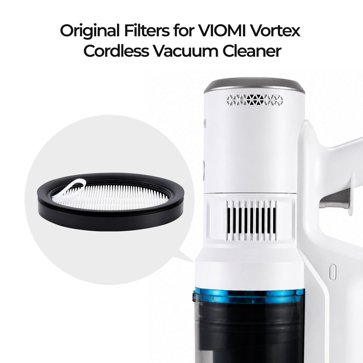 4 Pack Filters Replacement for Vortex Cordless Vacuum Cleaner
