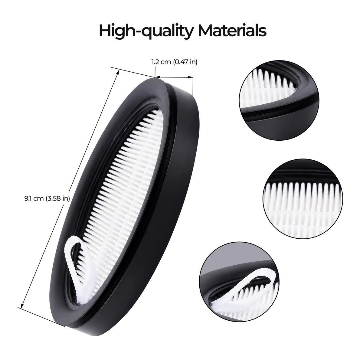 4 Pack Filters Replacement for Vortex Cordless Vacuum Cleaner