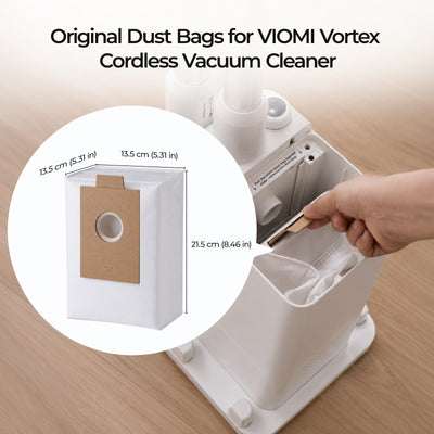 10 Pack Replacement Dust Bags for Vortex Cordless Vacuum Cleaner